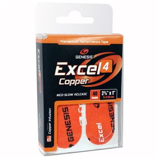 Picture of Genesis Excel Copper 4 Performance Tape Orange Pre Cut 40 Count
