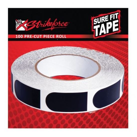 Picture of KR Strikeforce Sure Fit Tape 1" Black Smooth 100 Piece