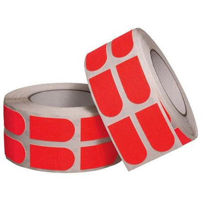Picture of Turbo Grip Strips Tape Red 1" Precut Fitting Tape 500 Count Roll