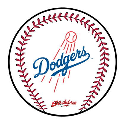 Picture of KR Strikeforce MLB Los Angeles Dodgers Round Baseball Shammy