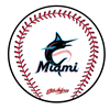 Picture of KR Strikeforce MLB Miami Marlins Round Baseball Shammy