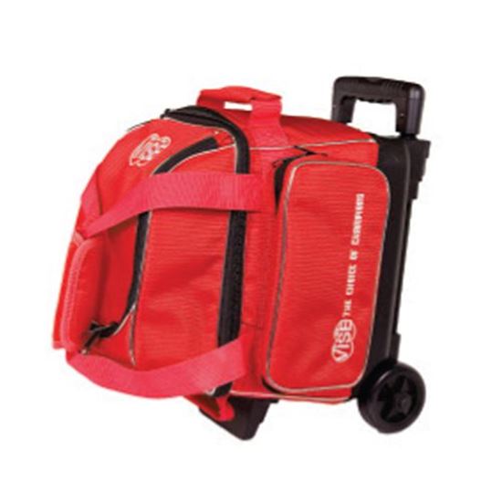 Picture of VISE 1 Ball Economy Single Roller Red Bowling Bag