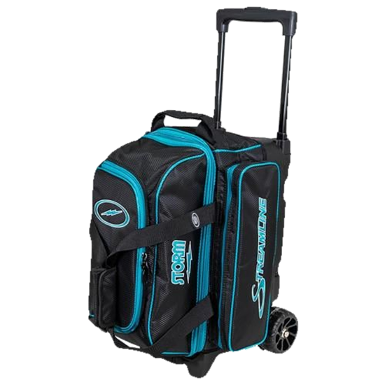 Picture of Storm Streamline 2 Ball Roller Diamond Black Aqua Bowling Bag