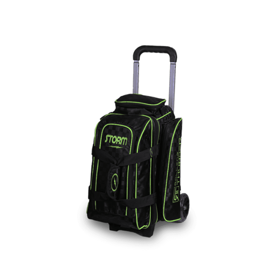 Picture of Storm Rolling Thunder 2 Ball Roller Checkered Black Lime Bowling Bag