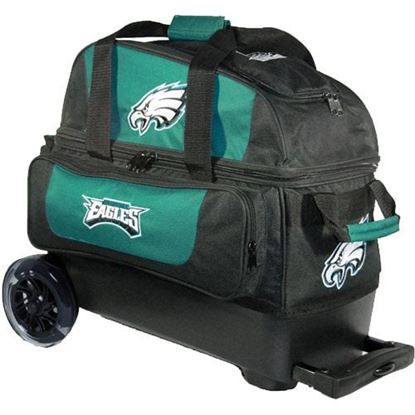 Picture of KR NFL 2 Ball Double Roller Philadelphia Eagles Bowling Bag