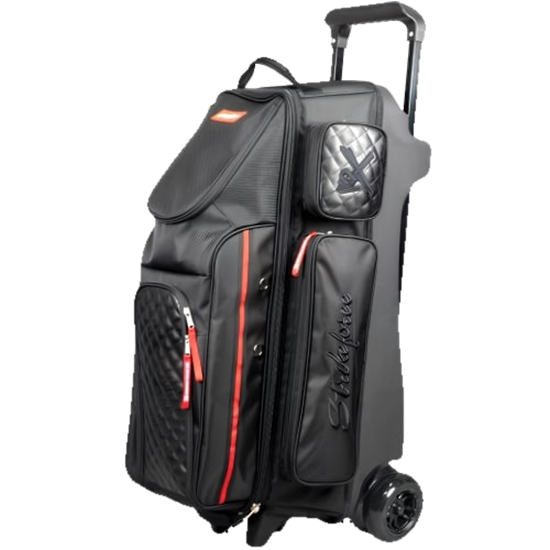 Picture of KR Strikeforce Diamond Dually 3 Ball Triple Roller Black Bowling Bag
