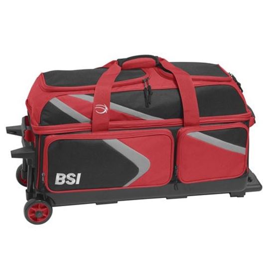 Picture of BSI Dash 3 Ball Triple Roller Red Bowling Bag
