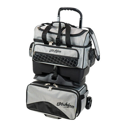 Picture of KR Strikeforce Royal Flush 4 Ball Roller Silver Bowling Bag