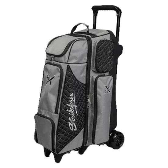 Picture of KR Strikeforce Royal Flush 4 x 4 Roller Silver Black Bowling Bag