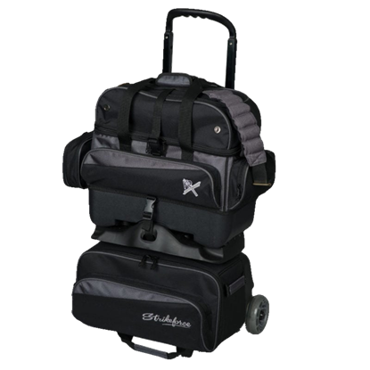 Picture of KR Strikeforce Konvoy 4 Ball Roller Black Carbon Bowling Bag