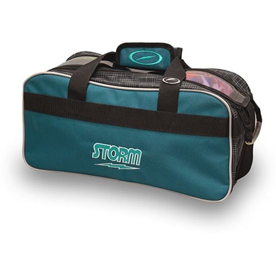 Picture of Storm 2 Ball Double Tote Steel Blue Black Bowling Bag