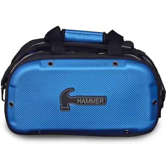 Picture of Hammer Carbon Shield 2 Ball Double Tote Blue Bowling Bag