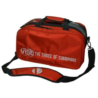 Picture of VISE 2 Ball Clear Top Plus Red Bowling Bag