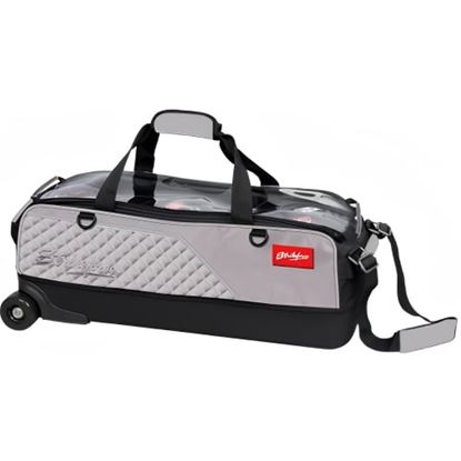 Picture of KR 3 Ball Diamond Grey Slim Triple Roller Bowling Bag