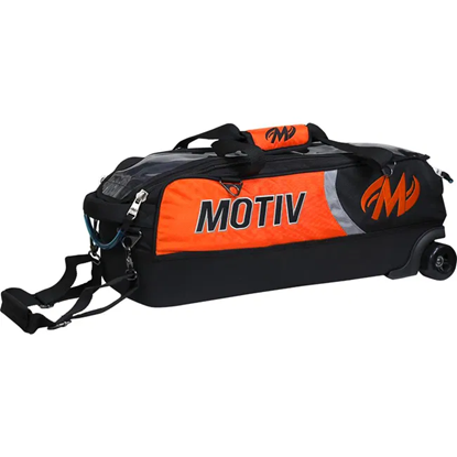 Picture of Motiv Apex 3 Ball Triple Tote Roller Tangerine Bowling Bag